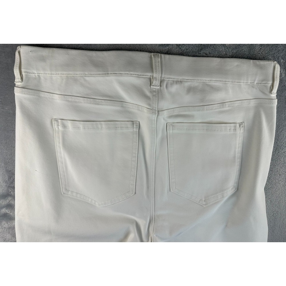 Liverpool Cruiser Jorts Womens 12/31 Waist White Stretch Denim Bermuda High Rise - Picture 8 of 16